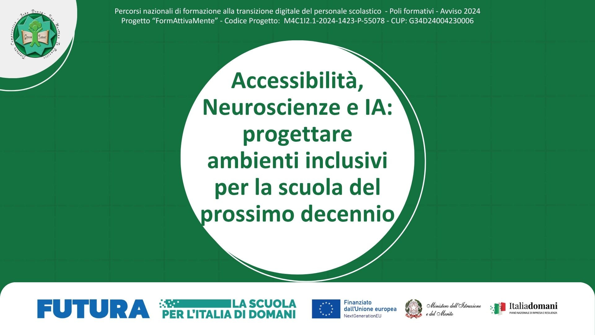 Accessibilità, Neuroscienze e IA: progettare ambienti inclusivi per la scuola del prossimo decennio